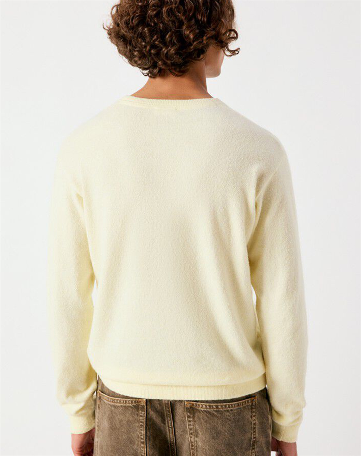 Amercan Vintage - Men\'s Sweater Ouinty Strik - Melange Lemonade 